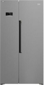 BEKO Pro HarvestFresh ASL1442VPS American-Style Fridge Freezer - Stainless Steel