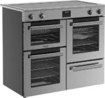 BELLING Cookcentre 100Ei Electric Induction Range Cooker - Stainless Steel and Chrome - Image 2
