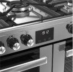 BELLING Cookcentre 90DF Dual Fuel Range Cooker - Stainless Steel and Chrome - Image 9