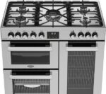 BELLING Cookcentre 90DF Dual Fuel Range Cooker - Stainless Steel and Chrome - Image 7