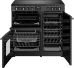 BELLING Farmhouse 90E Electric Ceramic Range Cooker - Anthracite and Chrome - Image 7