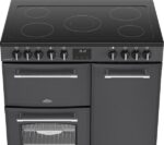 BELLING Farmhouse 90E Electric Ceramic Range Cooker - Anthracite and Chrome - Image 6