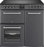 BELLING Farmhouse 90E Electric Ceramic Range Cooker - Anthracite and Chrome