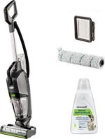 BISSELL CrossWave HydroSteam Pet 3517E Upright Hard Floor Vacuum Cleaner - Black and Silver