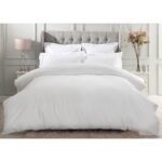 Belledorm Pure Egyptian Cotton Sateen 1000 Thread Count Bedding Bundle in 4 sizes, White