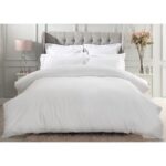 Belledorm Pure Egyptian Cotton Sateen 1000 Thread Count Duvet Cover in 4 sizes, White