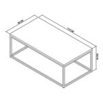 Bentley Designs Sofia White Sintered Stone Coffee Table - Image 2