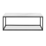 Bentley Designs Sofia White Sintered Stone Coffee Table - Image 5