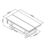 Bentley Designs Tivoli Dark Oak Coffee Table - Image 2