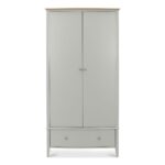 Bentley Designs Whitby Scandi Oak and Grey Double Wardrobe - Image 4