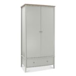 Bentley Designs Whitby Scandi Oak and Grey Double Wardrobe - Image 5