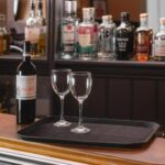 Black Rectangle Non-Slip Serving Tray Plastic Rubber Food Tea Dinner Trays - Image 5