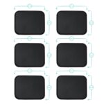 Black Rectangle Non-Slip Serving Tray Plastic Rubber Food Tea Dinner Trays