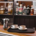 Black Rectangle Non-Slip Serving Tray Plastic Rubber Food Tea Dinner Trays - Image 4