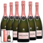Bollinger Ros NV Champagne, 6 x 75cl with Gift Boxes