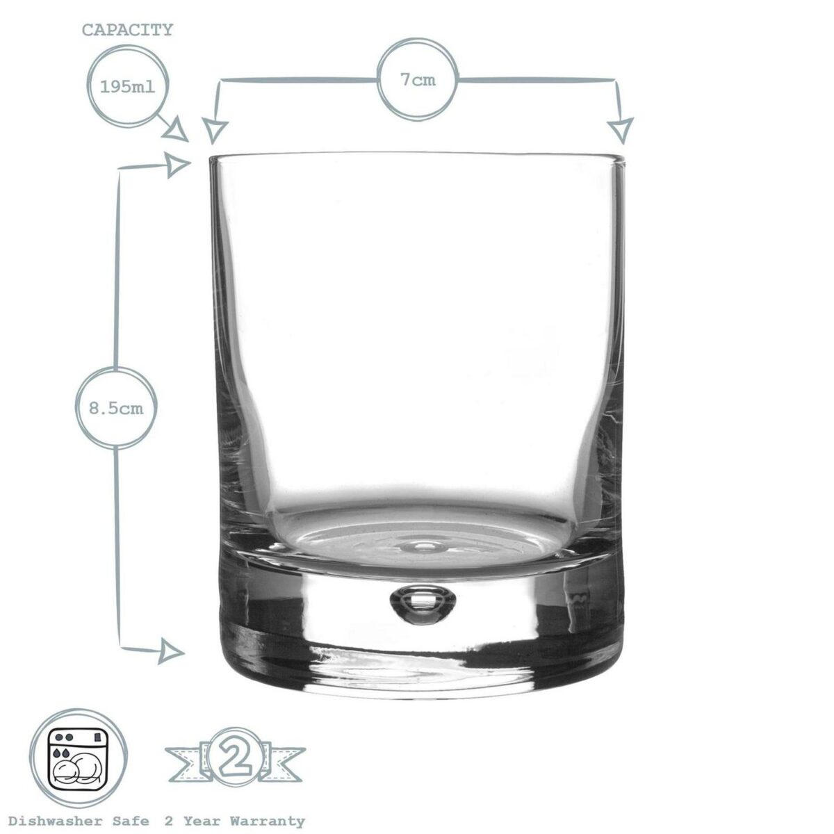 Bormioli Rocco 12 Piece Barglass Glassware Set Highball Whisky Water Clear - Image 4