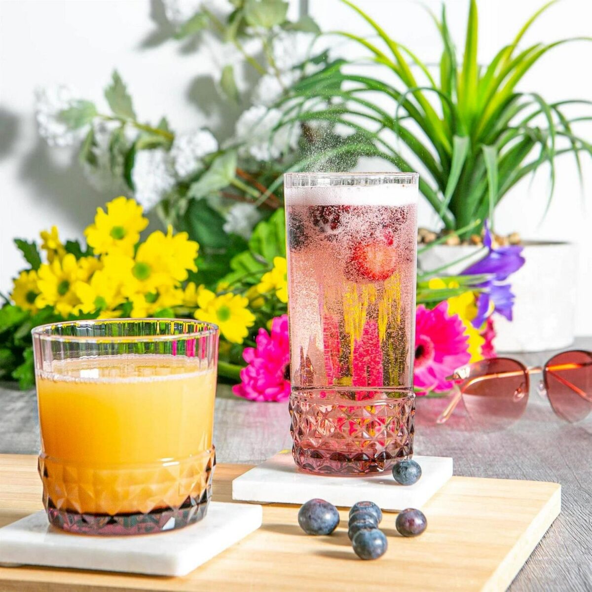 Bormioli Rocco 12x America '20s Highball Glasses Cocktail Tumblers 490ml Rose - Image 6