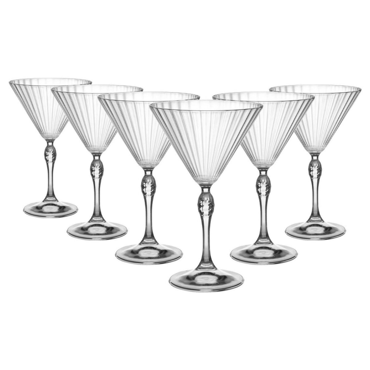 Bormioli Rocco 12x America '20s Martini Glasses Coupe Glasses Wine 250ml Clear - Image 1