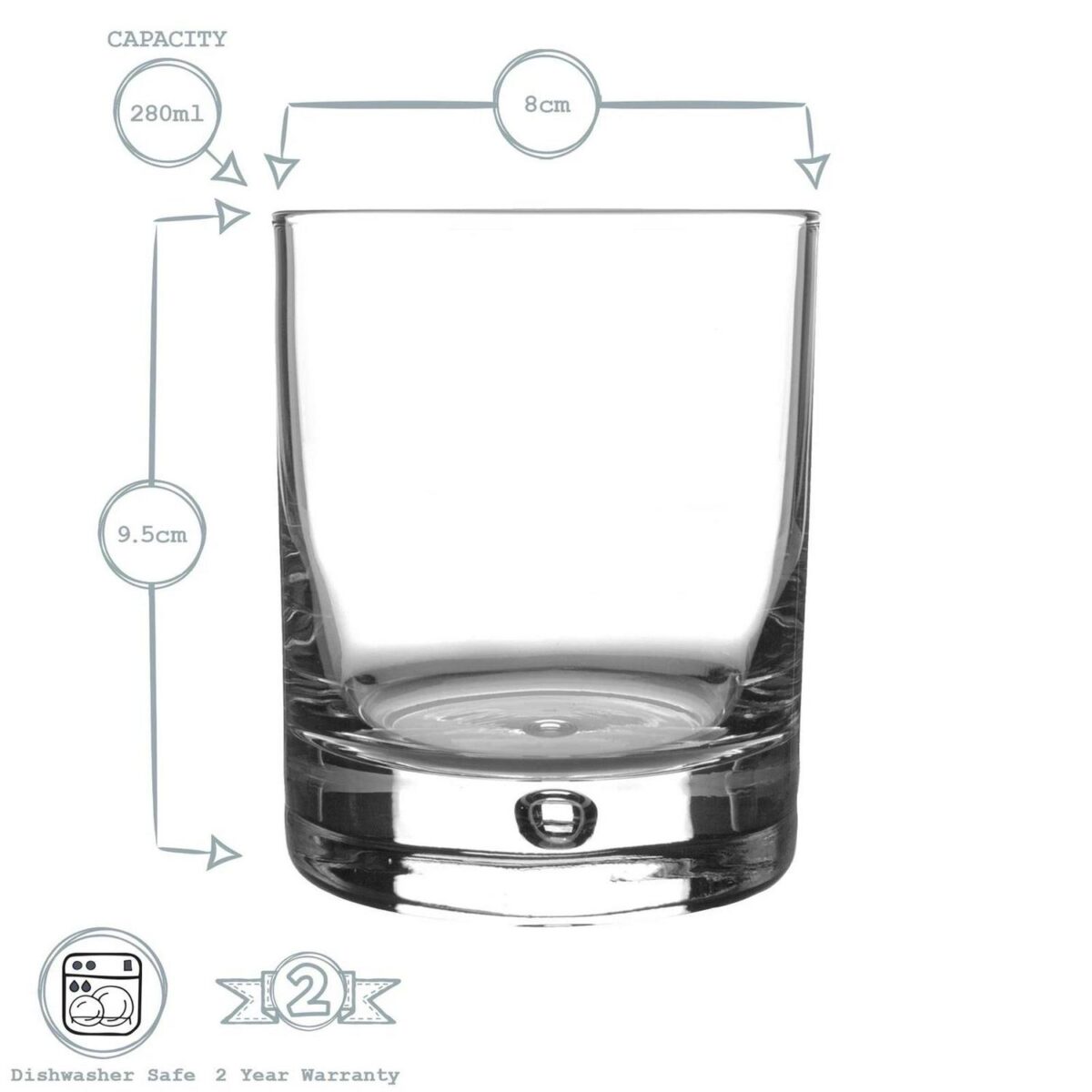 Bormioli Rocco 12x Barglass Whisky Glasses Contemporary Scotch 195ml Clear - Image 3