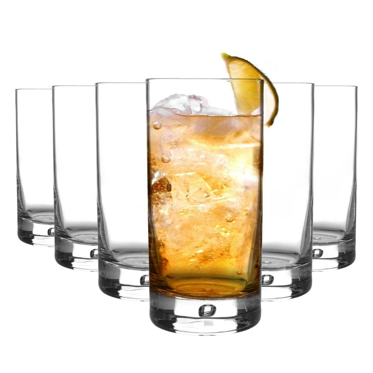 Bormioli Rocco 12x Barglass Highball Glasses Cocktail Water Tumbler 375ml Clear - Image 1