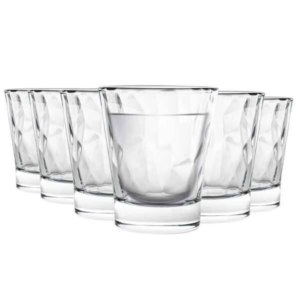 Bormioli Rocco 12x Diamond Shot Glasses Dimpled Liqueur Shooter 80ml Clear