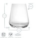 Bormioli Rocco 12x Inalto Uno Stemless Wine Glasses Wine Goblets 450ml Clear - Image 3
