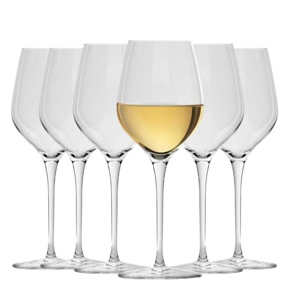 Bormioli Rocco 12x Inalto Tre Sensi Wine Glasses Lead Free Goblets 285ml Clear
