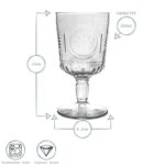 Bormioli Rocco 12x Romantic Wine Glasses Floral Boho Goblets 320ml Blue - Image 3
