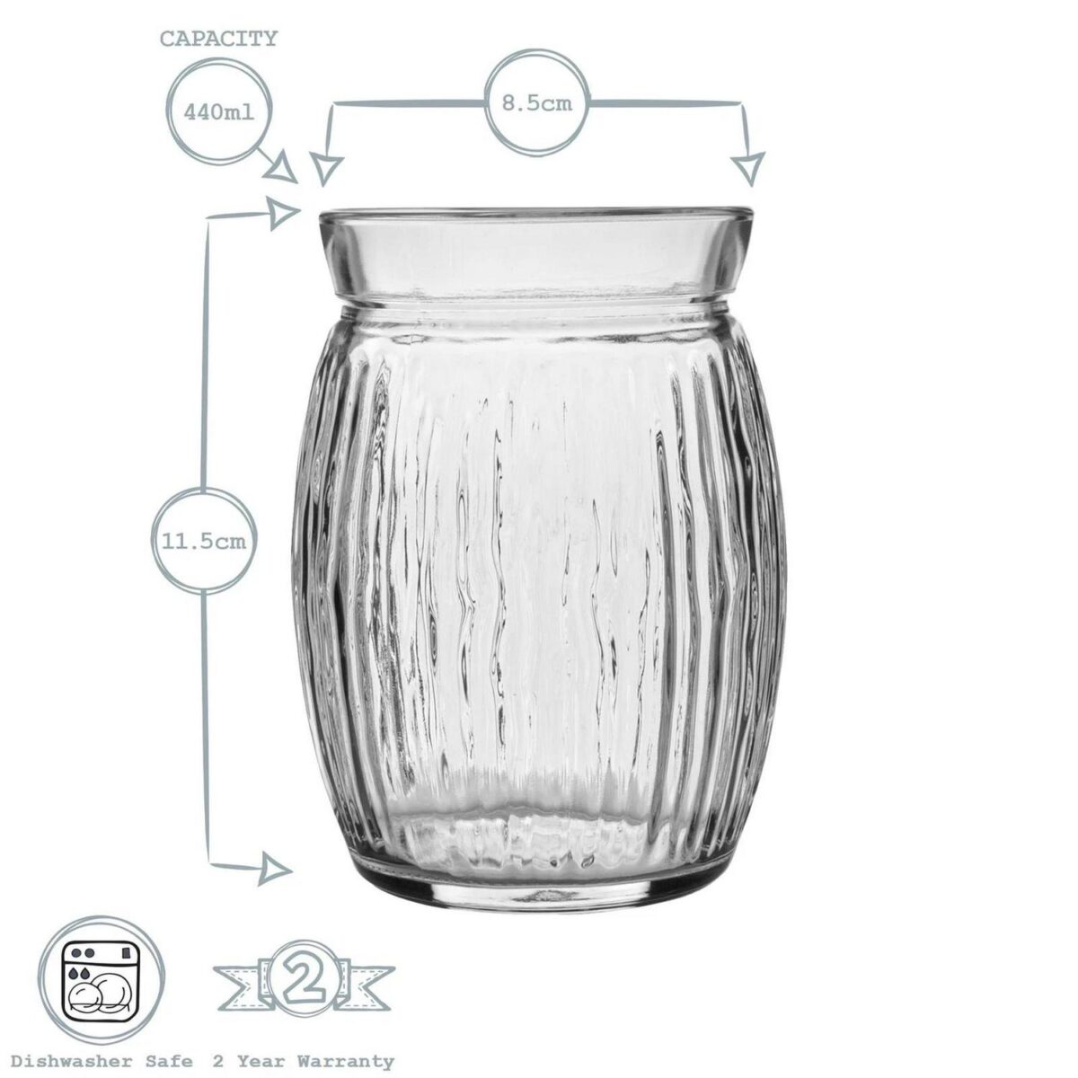 Bormioli Rocco 12x Sweet Coconut Cocktail Glasses Tropical Tiki Bar 440ml Clear - Image 3