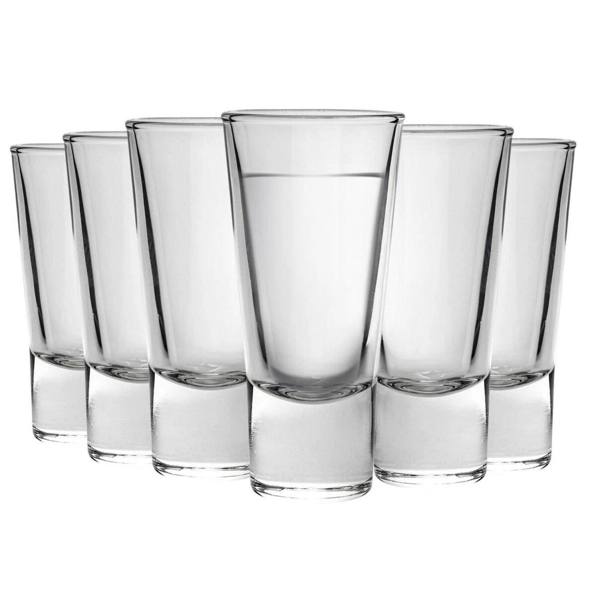 Bormioli Rocco 12x Ypsilon Shot Glasses Classic Italian Liqueur 70ml Clear - Image 1
