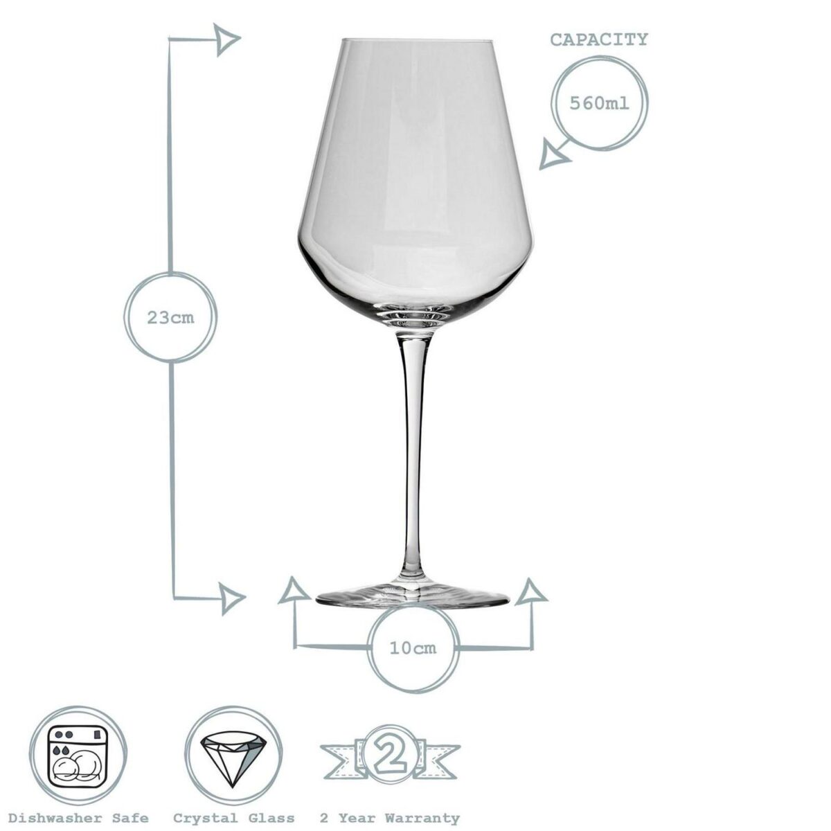 Bormioli Rocco 18 Piece Inalto Uno Small Stemware Set Lead Free Wine Clear - Image 4