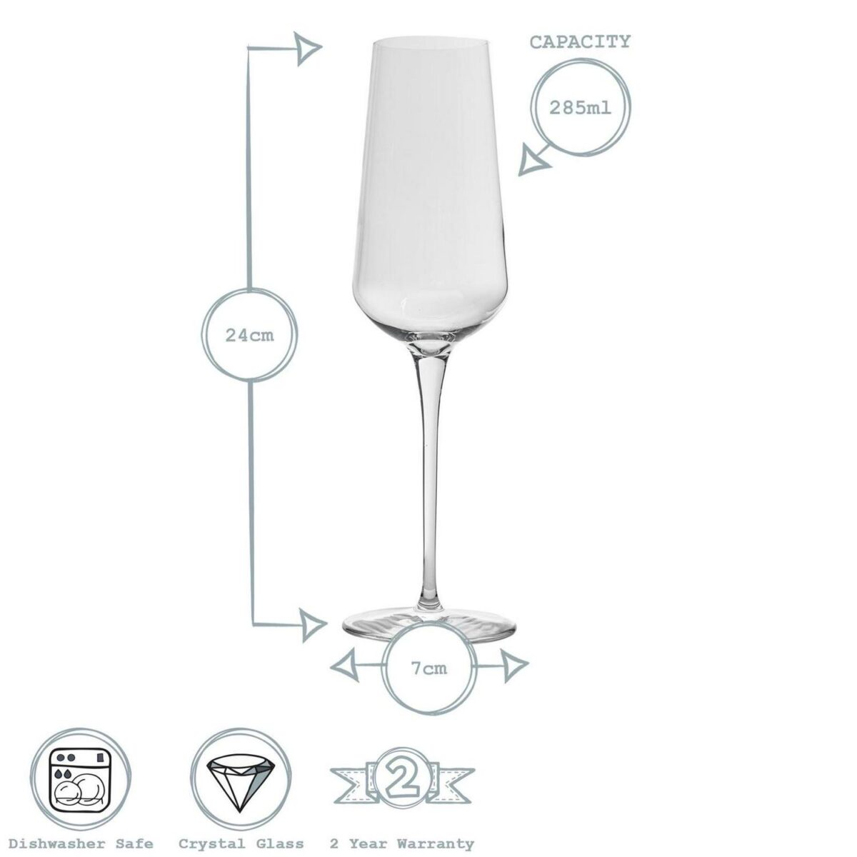 Bormioli Rocco 18 Piece Inalto Uno Small Stemware Set Lead Free Wine Clear - Image 3