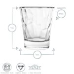Bormioli Rocco 24x Diamond Shot Glasses Dimpled Liqueur Shooter 80ml Clear - Image 3