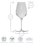 Bormioli Rocco 24x Inalto Tre Sensi Wine Glasses Lead Free Goblets 430ml Clear - Image 3