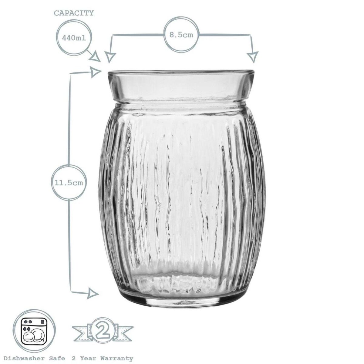 Bormioli Rocco 24x Sweet Coconut Cocktail Glasses Tropical Tiki Bar 440ml Clear - Image 3