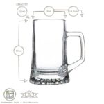 Bormioli Rocco 2x Stern Tankard Glass Beer Mugs Classic German 510ml Clear - Image 3