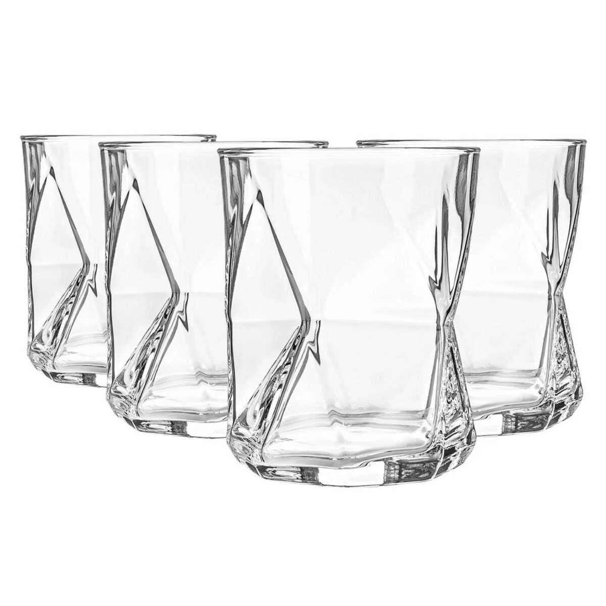 Bormioli Rocco 4x Cassiopea Whisky Glasses Water Old Fashioned 410ml Clear - Image 1