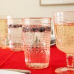 Bormioli Rocco 4x Romantic Water Glasses Boho Whisky Juice Tumbler 340ml Red - Image 6