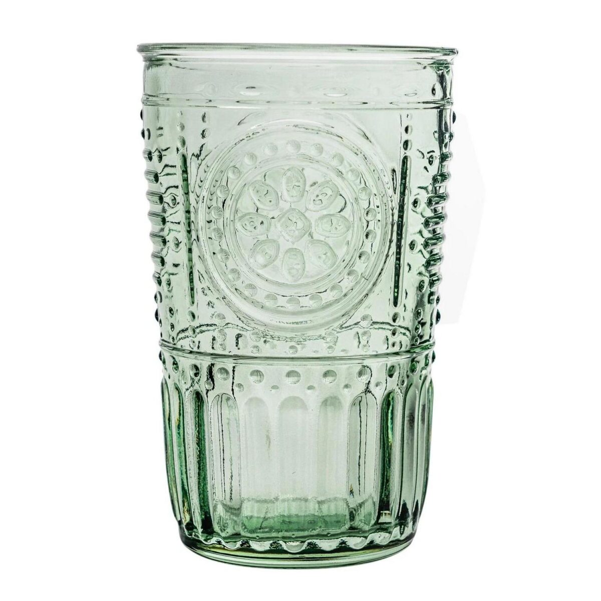 Bormioli Rocco 4x Romantic Water Glasses Boho Whisky Juice Tumbler 340ml Green - Image 4