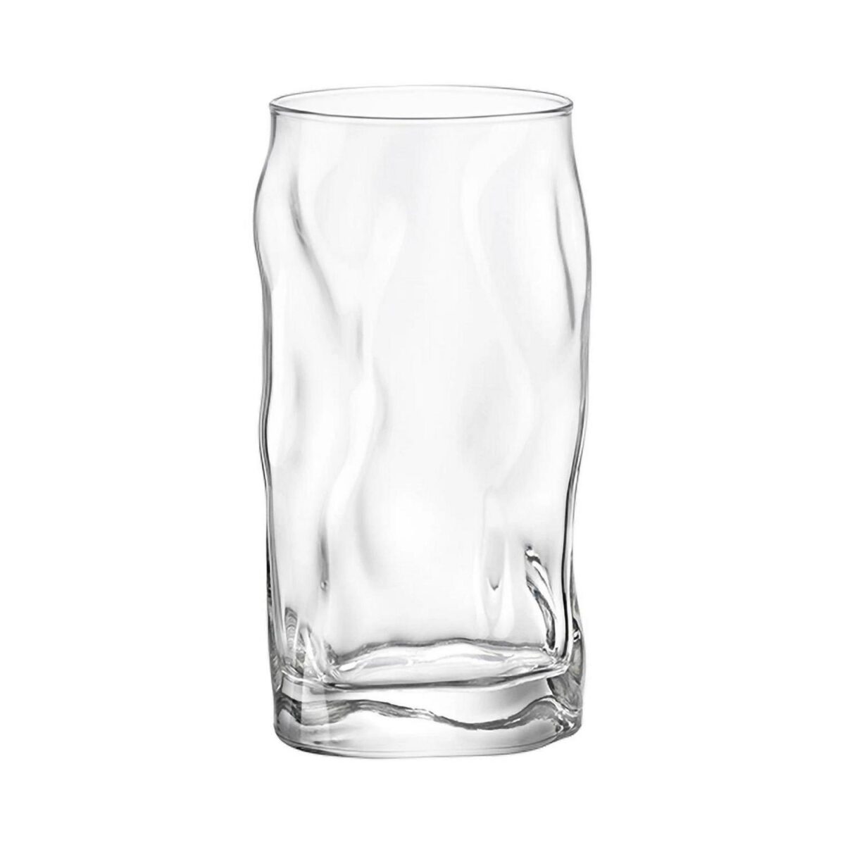 Bormioli Rocco 4x Sorgente Highball Glasses Ridged Water Tumblers 460ml Clear - Image 4