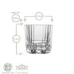 Bormioli Rocco 6x America '20s Whisky Glasses Scotch Tumblers 300ml Clear - Image 3