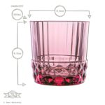 Bormioli Rocco 6x America '20s Water Glasses Whisky Cocktail Tumbler 300ml Rose - Image 3