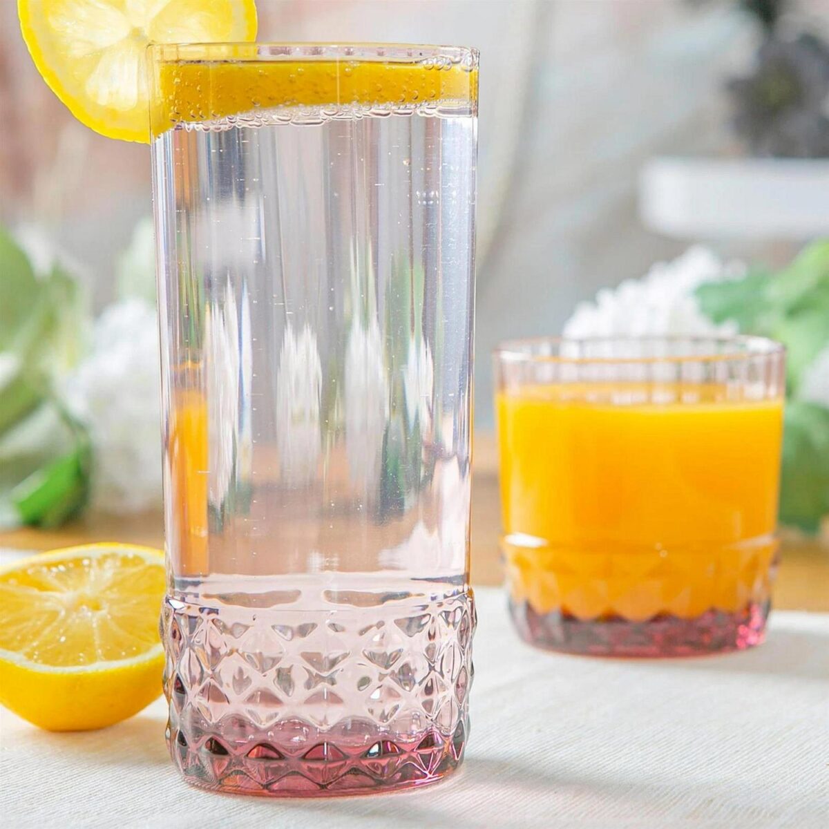 Bormioli Rocco 6x America '20s Highball Glasses Cocktail Tumblers 400ml Rose - Image 5