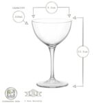 Bormioli Rocco 6x Bartender Novecento Martini Glasses Cocktail 235ml Clear - Image 3