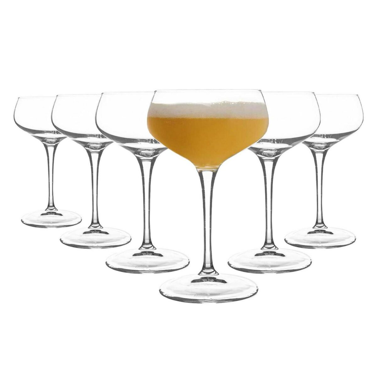 Bormioli Rocco 6x Bartender Novecento Cocktail Glasses Martini 250ml Clear - Image 1