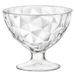 Bormioli Rocco 6x Diamond Ice Cream Bowls Dimpled Sundae Dessert 360ml Clear - Image 4