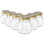 Bormioli Rocco 6x Quattro Stagioni Glass Storage Jars Canister 150ml Clear