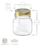 Bormioli Rocco 6x Quattro Stagioni Glass Storage Jars Canister 150ml Clear - Image 3