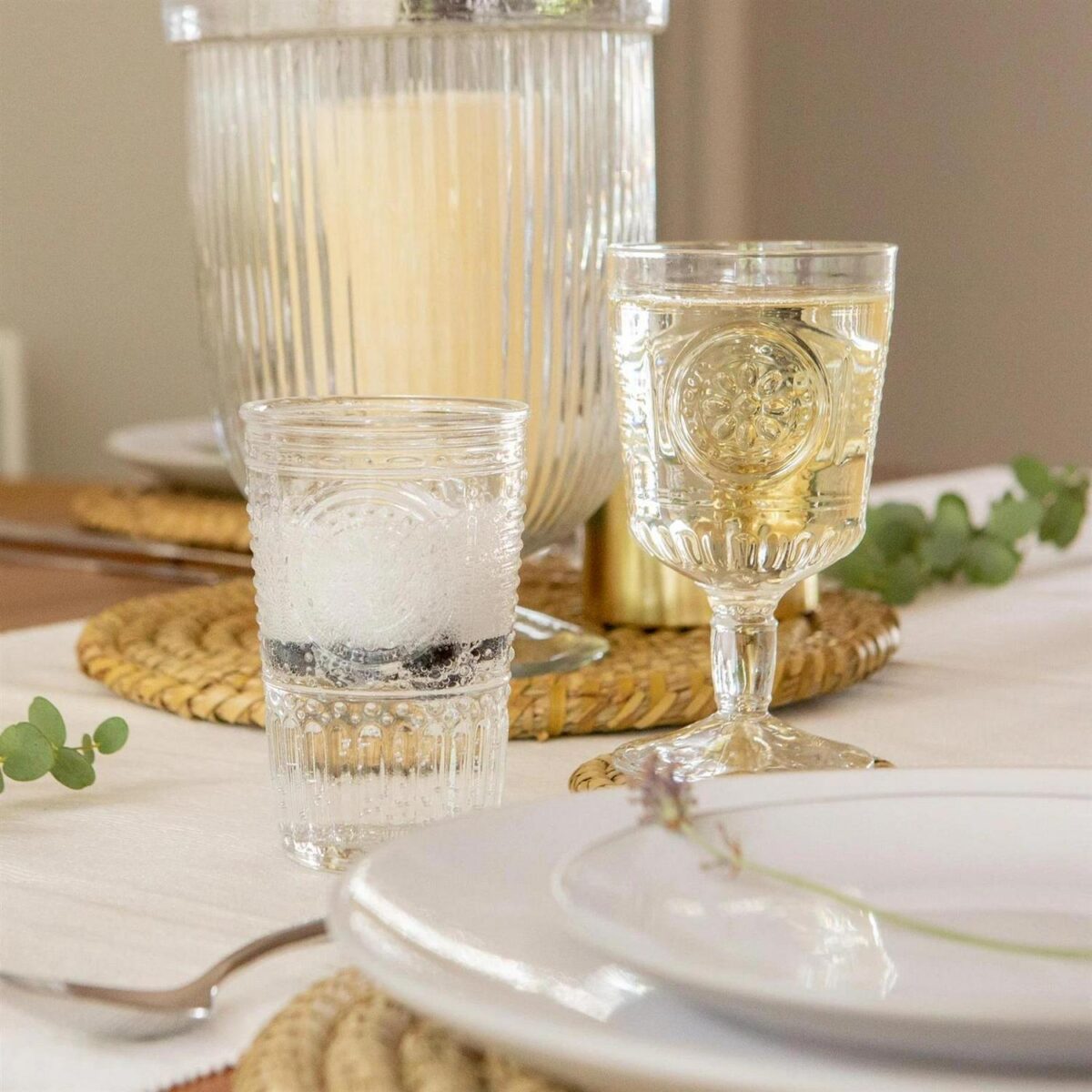 Bormioli Rocco 6x Romantic Water Glasses Vintage Style Tumbler 305ml Clear - Image 6
