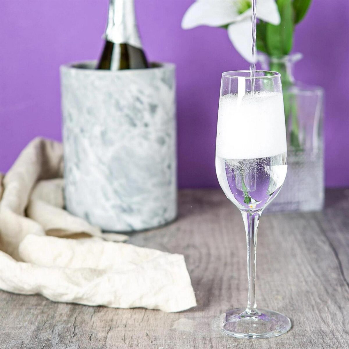 Bormioli Rocco 6x Spazio Champagne Flutes Glass Prosecco Stemware 190ml Clear - Image 5
